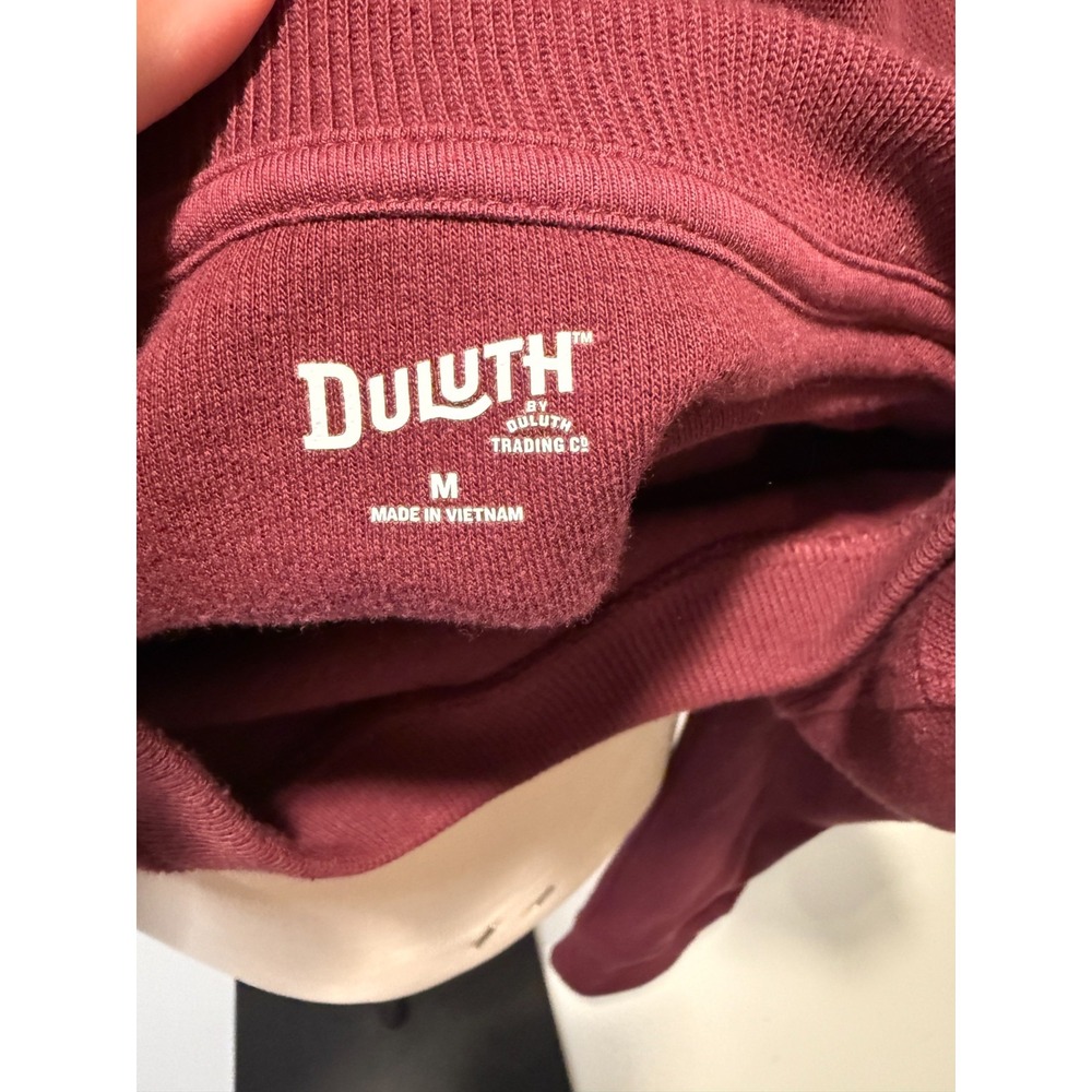 Duluth Trading Co. Sweater Men's Medium Red Pocket Long Sleeve Crewneck Pullover - Picture 5 of 6